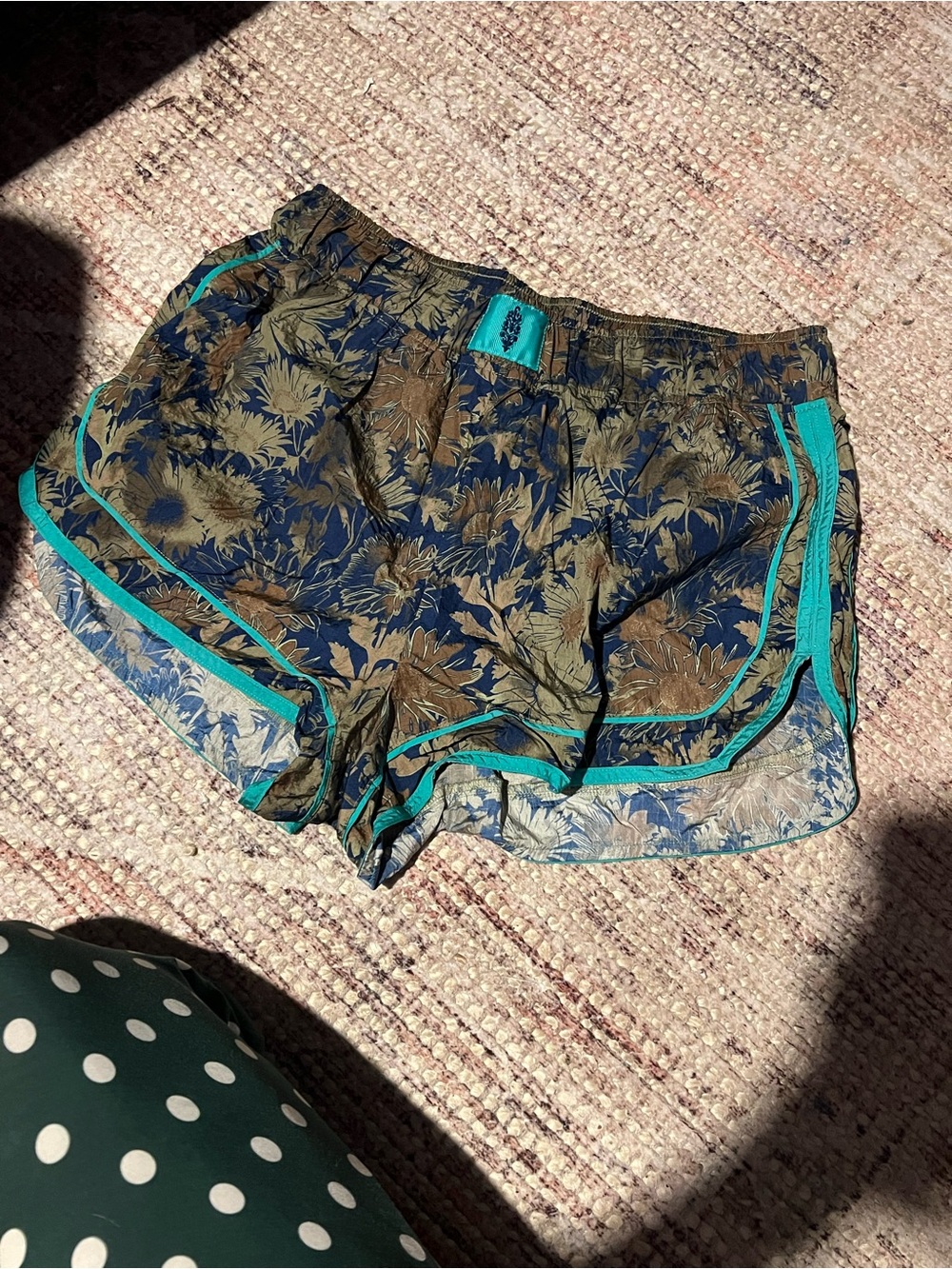 FP Movement Varsity Blues Printed Shorts Floral Camo Size L